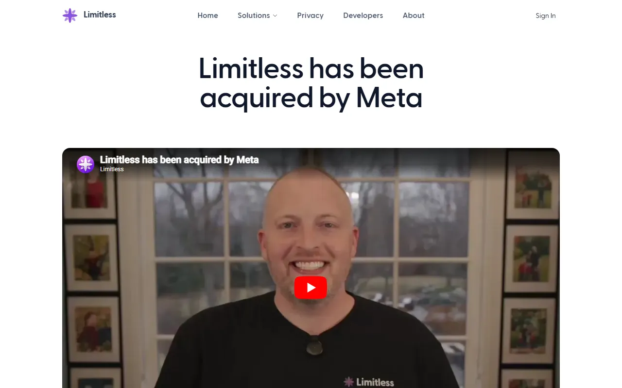 Limitless AIのスクリーンショット