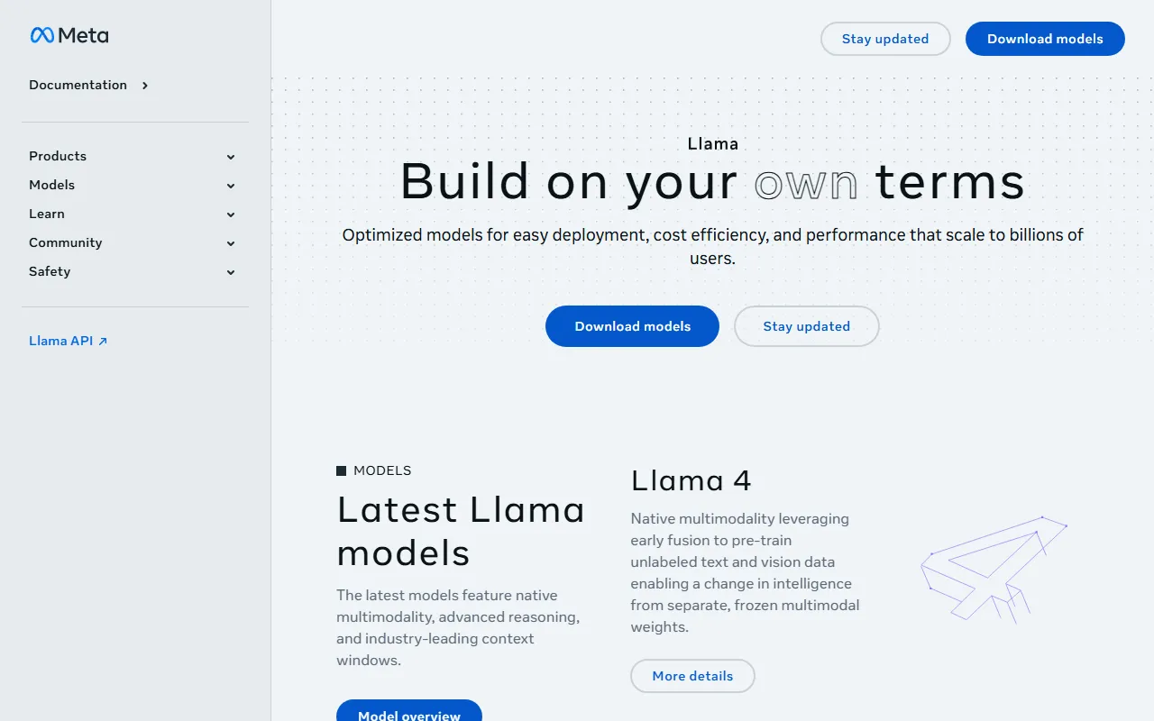 Llama 4のスクリーンショット