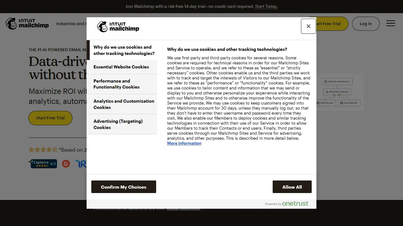 Mailchimp AIのスクリーンショット