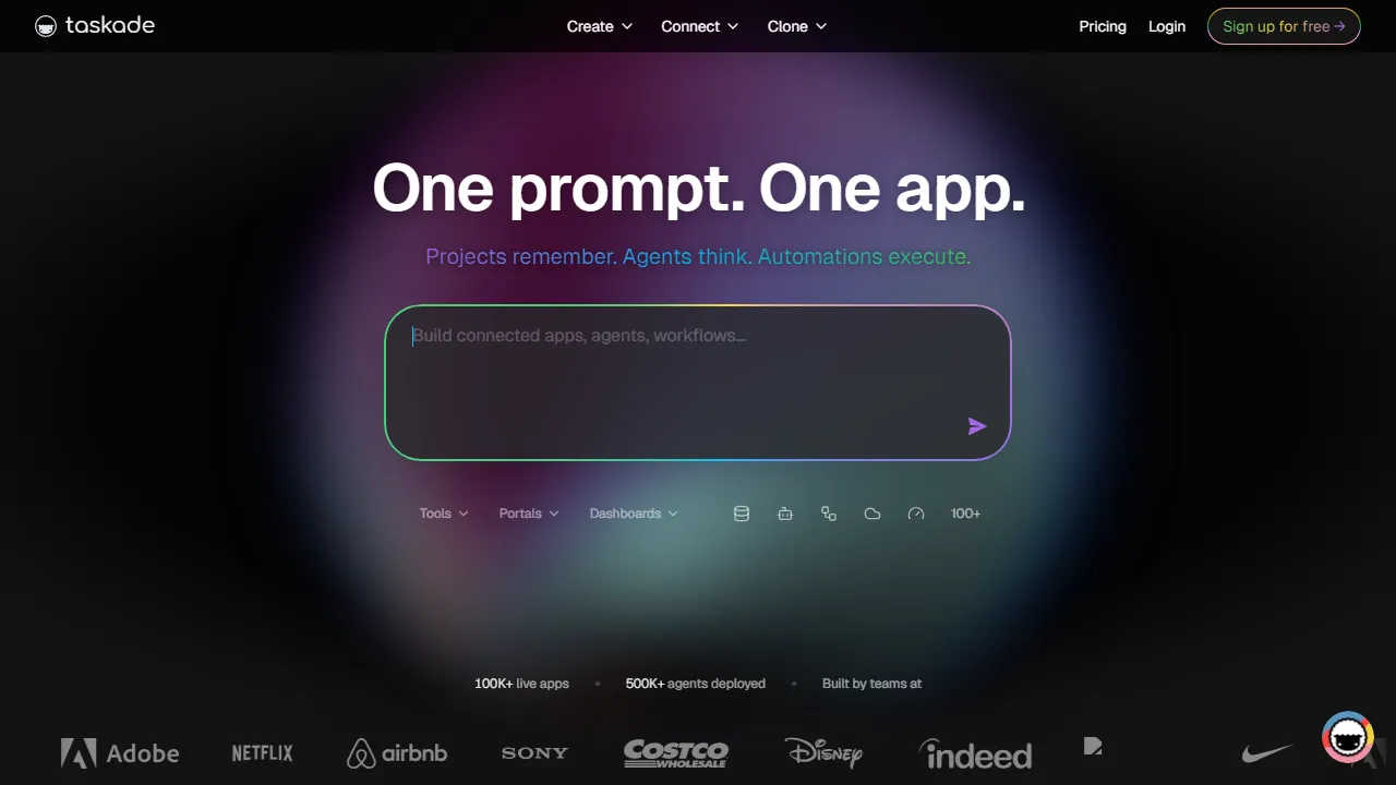 Taskade AIのスクリーンショット